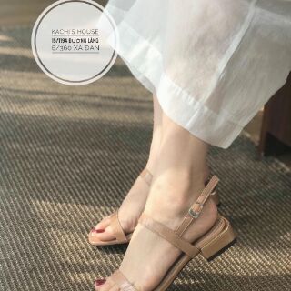 Sandal đế thấp 2 cm quai ngang