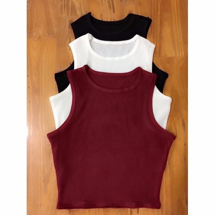 áo croptop 3 lỗ, thun dày