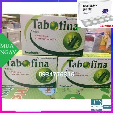 Combo Bedipanten 100mg +  Tabofina hộp 30 viên - chính hãng traphaco
