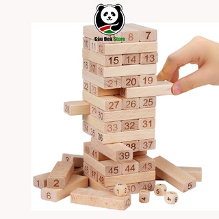 Đồ chơi rút gỗ phiên bản chữ số 48 thanh