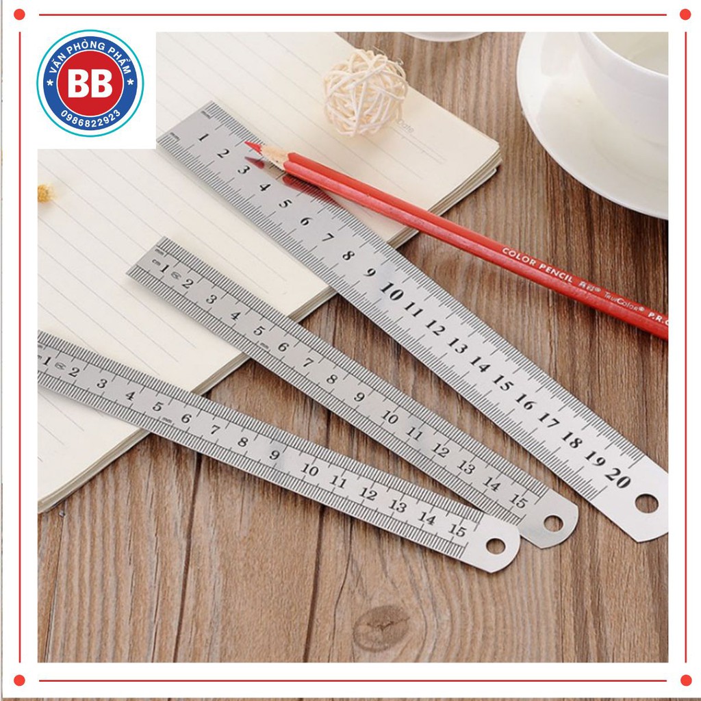 Thước kẻ sắt, thước nhôm MG 20cm/30cm  N0483