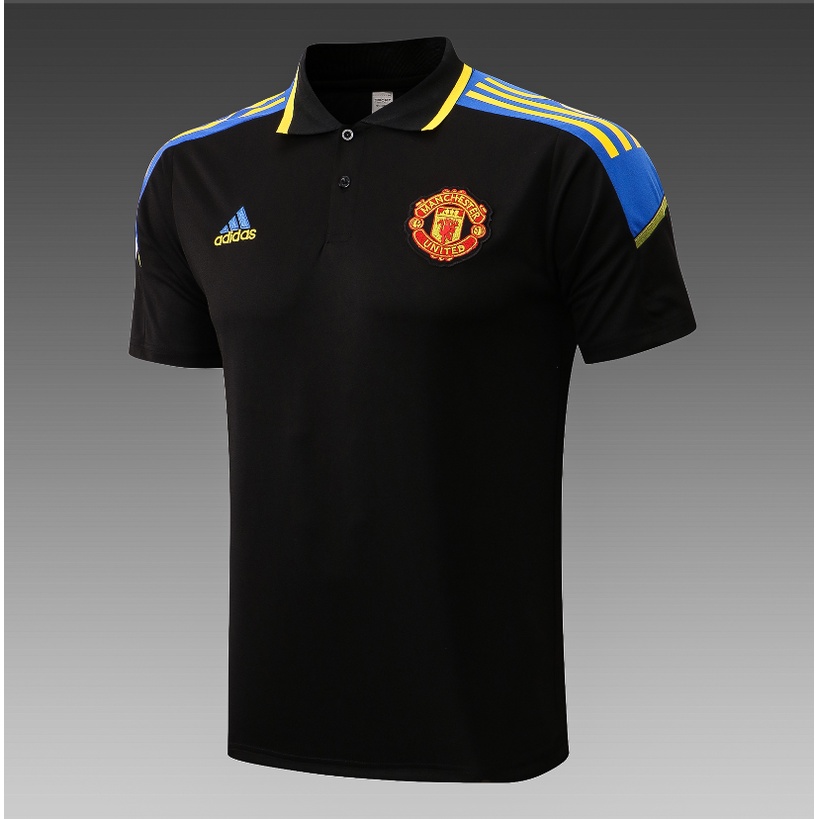 Bộ Quần Áo Bóng Đá POLO Màu Đen Manchester United 2022/23 Cho Nam