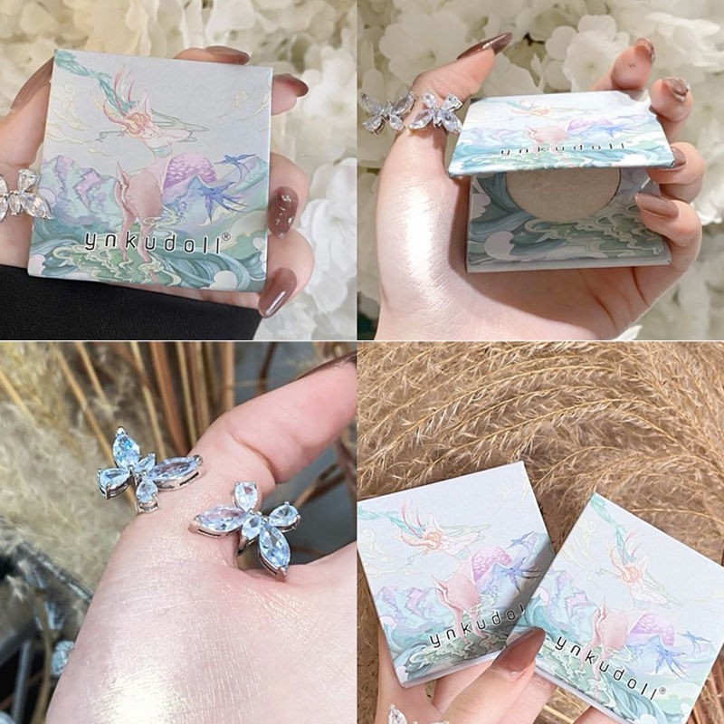 [Hàng mới về] Bảng Phấn Trang Điểm Lấp Lánh Có Độ Bóng Cao Chất Lượng Cao