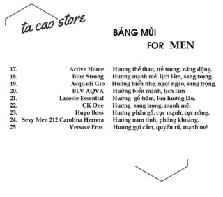 Nước hoa nam Vial 3ml || Nước hoa Mini