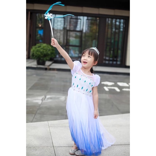 💜Đầm Váy Elsa Công Chúa Tuyết Halloween Phiên Bản Tím 💜