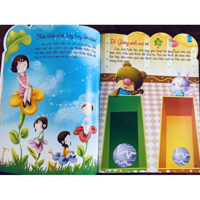 SÁCH - COMBO:200 Miếng bóc dán thông minh 2-10 tuổi (6 tập)