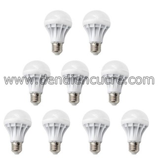 Combo 10 bóng nấm led 5W vỏ nhựa