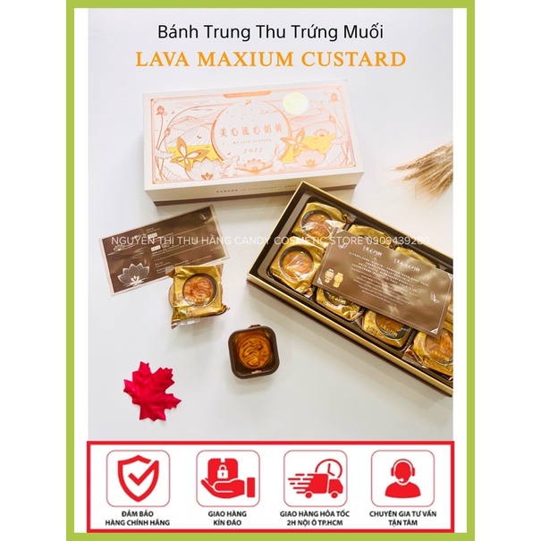 Bánh Trung Thu Lava Maxim Trứng Muối Tan Chảy Hong Kong