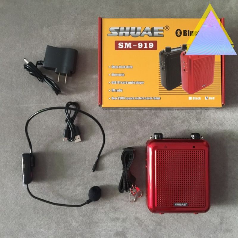 Máy Trợ Giảng Loa Trợ Giảng Không Dây Shuae SM-919 Có Blutooth