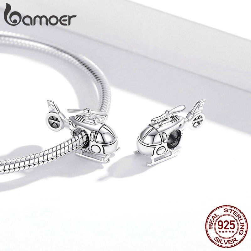 Hạt Charm Bamoer SCC1699 Bằng Bạc 925 Thật Dành Cho Trang Sức Vòng Tay Tự Làm