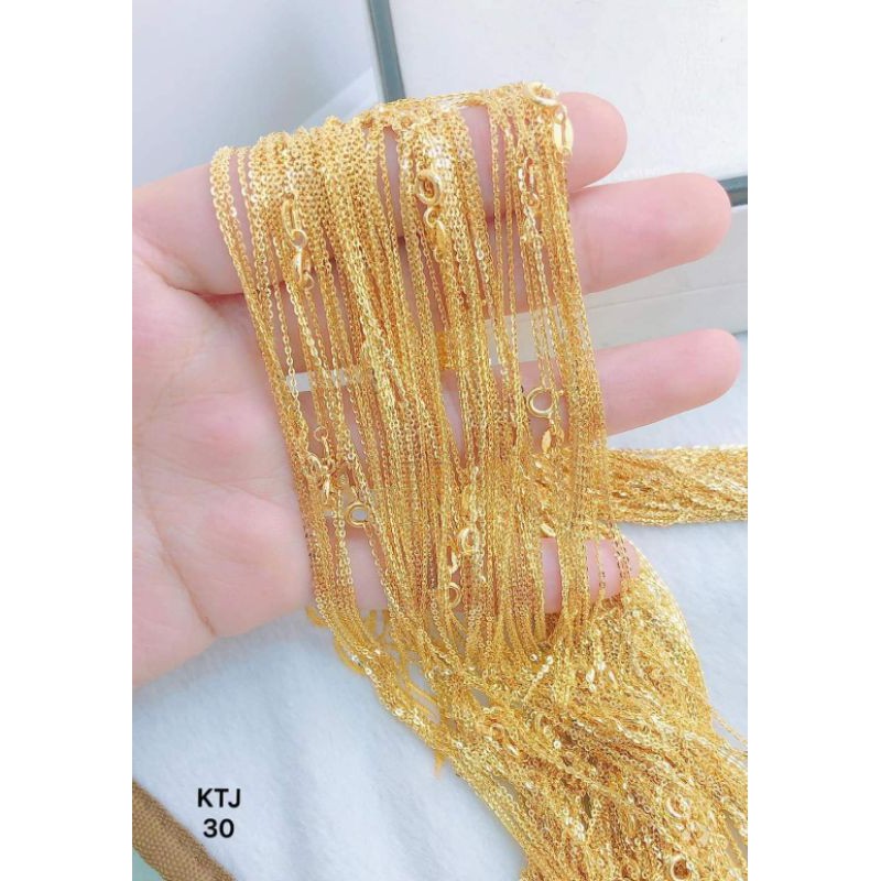 DÂY CHUYỀN MẮT XÍCH TRÒN BẠC XI VÀNG