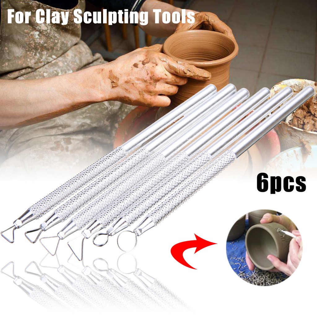 Bộ 6 Dụng Cụ Điêu Khắc Đất Sét Mới