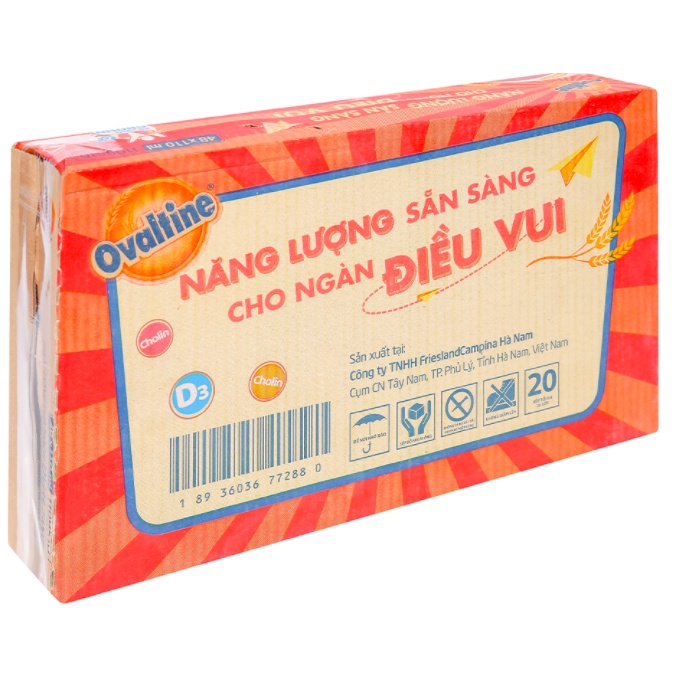 THÙNG 48 HỘP 110ML SỮA OVALTINE HƯƠNG SOCOLA (48 hộp x 110ml)