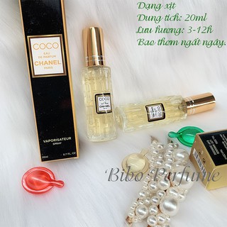 [ Dạng xịt thơm lâu] NƯỚC HOA NỮ MINI 20ML Quý phái (mùi như hình)