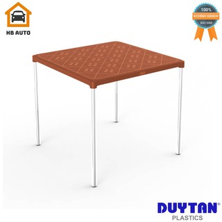 Bàn Nhựa Vuông Chân Inox Cao Cấp Duy Tân (75 x 75 x 72 cm) No.347