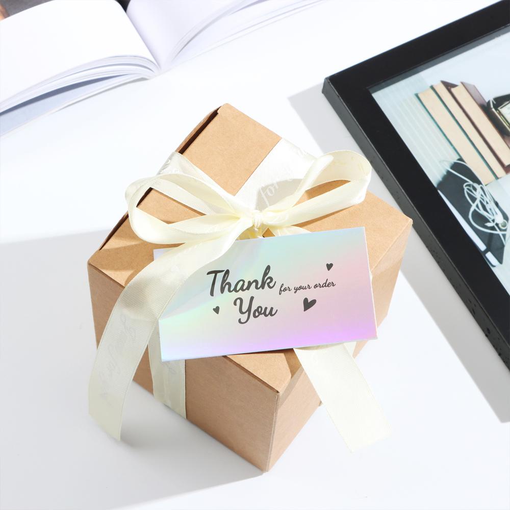 GOGOUP Set 50 Tấm Giấy Ghi Chú Lời Cảm Ơn &quot;Thank You For Your Order&quot;