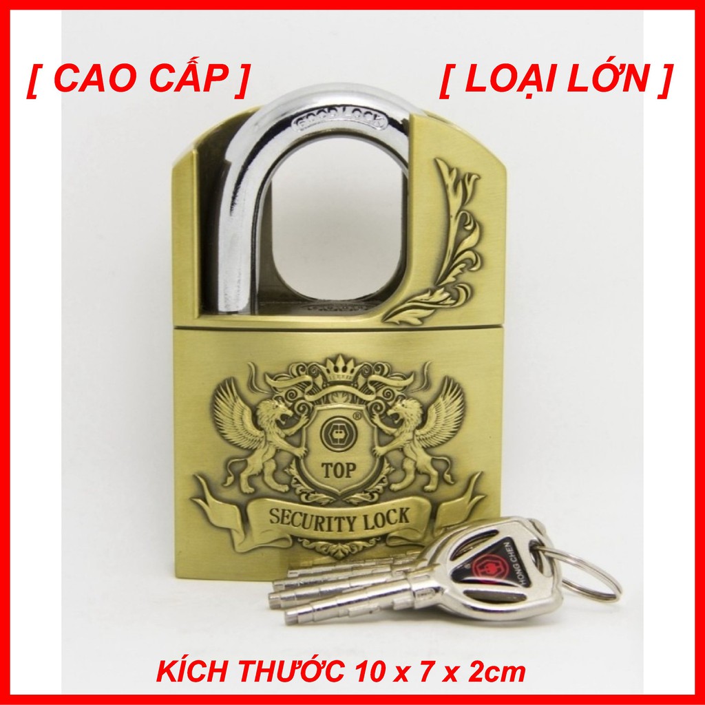 [ Hàng chính hãng ] Ổ Khoá HỢP KIM GANG NGUYÊN KHỐI Padlock - CAO CẤP - 60mm - 6F - ổ khoá - Ổ Khóa