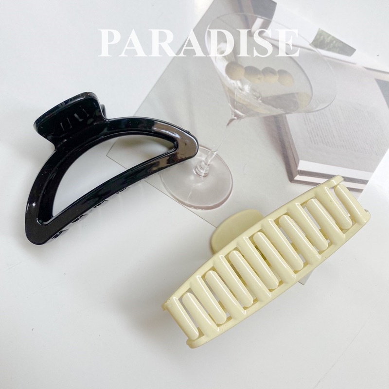 Kẹp tóc càng cua màu trơn kiểu dáng thanh lịch cho nữ shoes paradise kcct