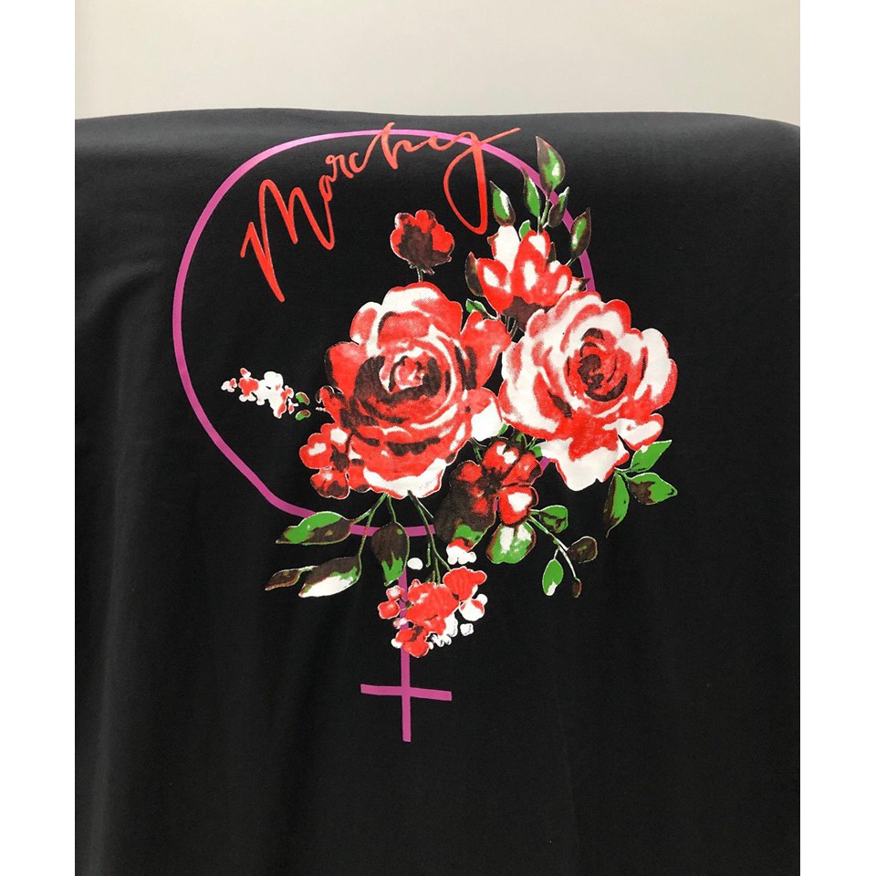 Áo ROSE JACKET form unisex sẵn hai màu đen và trắng