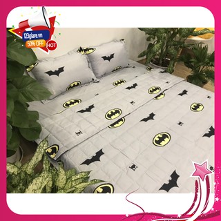 Sài gòn Bộ drap ga gối poly giường 1m8 mẫu con dơi