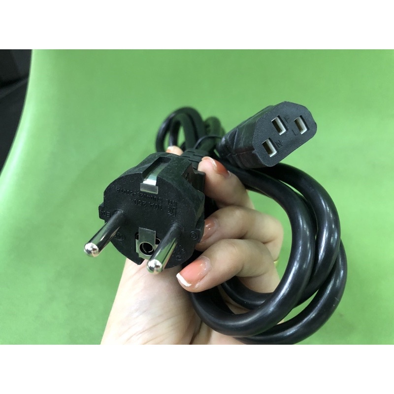 Dây nguồn màu đen cho máy tính pc nồi cơm điện, dây nguồn laptop, dây nguồn số 8,  2 3 chấu điện nguồn, dây sạc laptop..