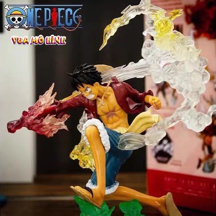 Mô hình One Piece - Figure One Piece Luffy Gear 2 haki cao 20cm hiệu ứng chiến đấu đặc biệt