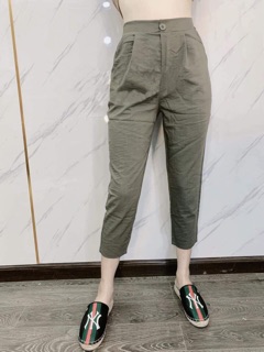 Quần Baggy Đũi  Khuy