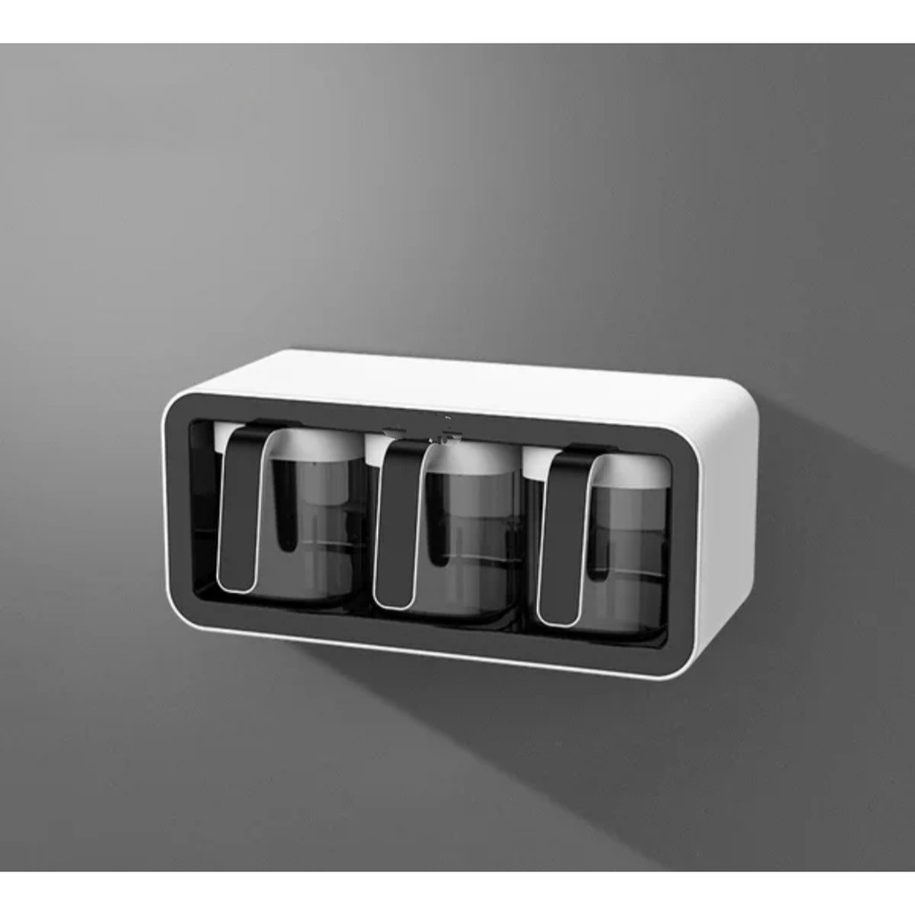 Kệ đựng gia vị kèm thìa Ecoco 2 ngăn và 3 ngăn cao cấp không khoan tường mẫu mới 2022 | BigBuy360 - bigbuy360.vn