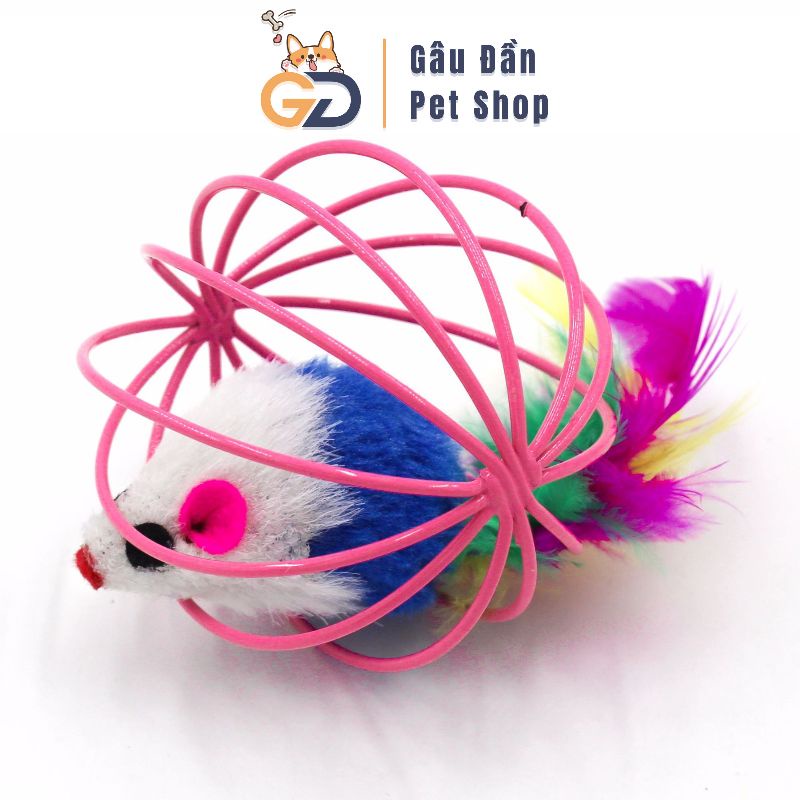 Chuột Đồ Chơi Cho Mèo , Chuột Trong Lồng Cho Mèo Vờn