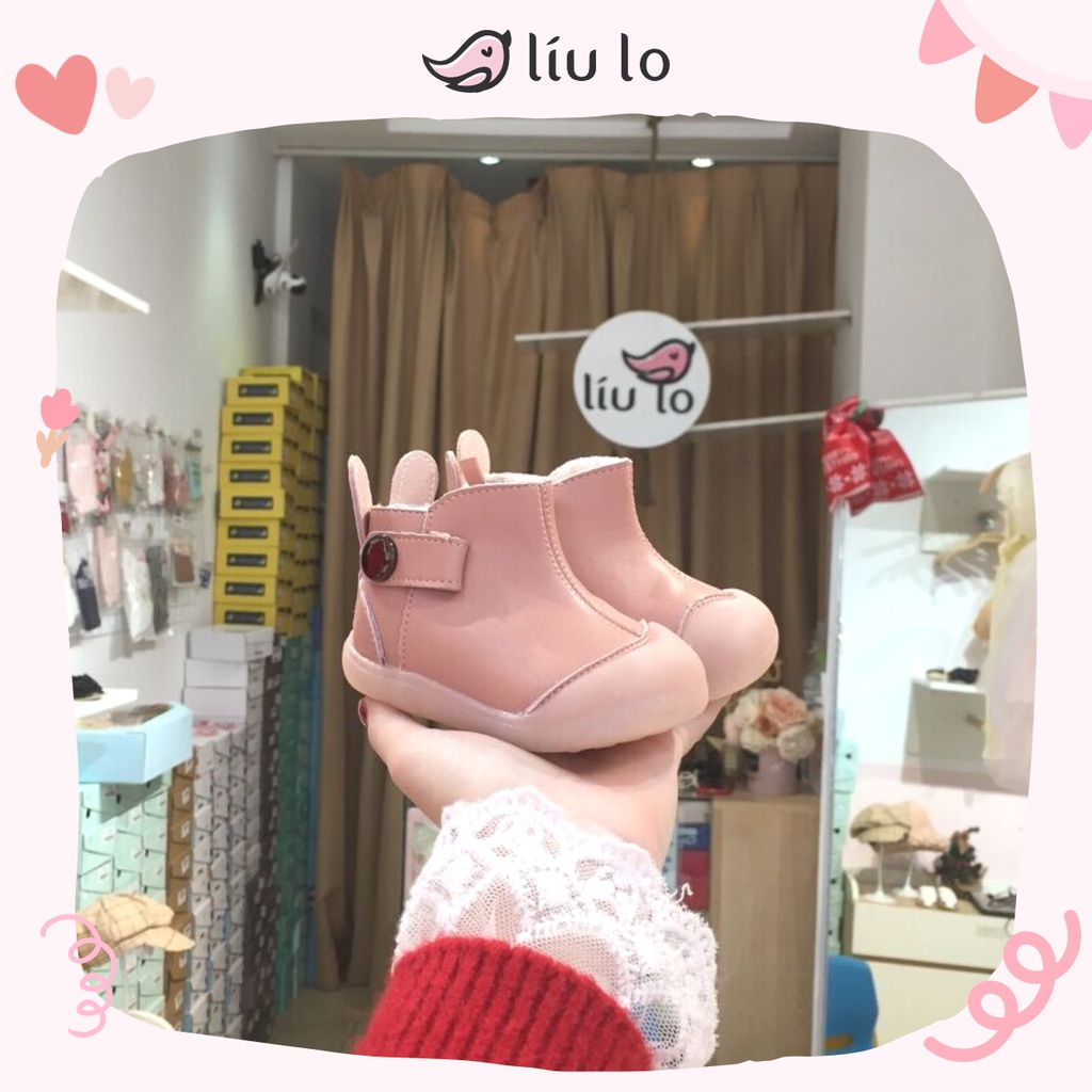 (Ảnh thật) Boots hồng mũi nhựa