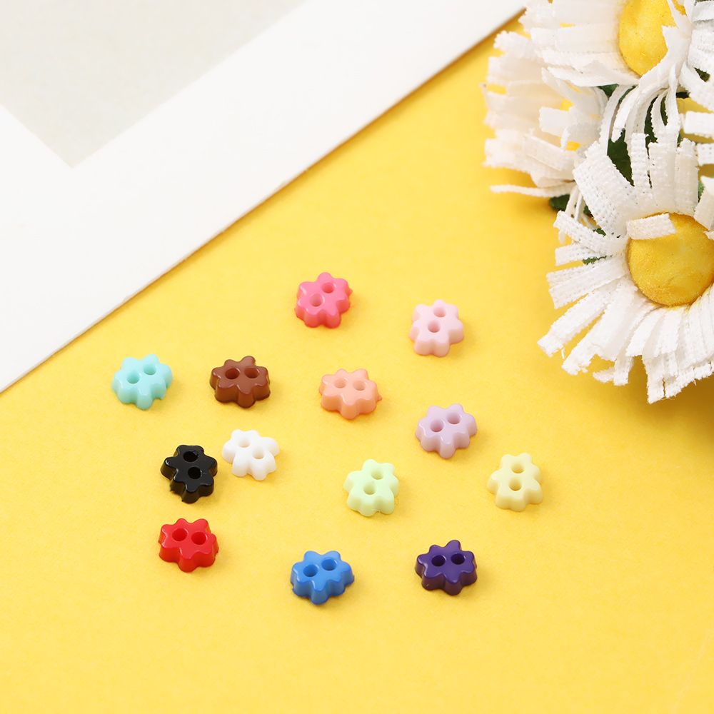 Set 50 Nút Áo 4mm Nhiều Màu Sắc Cho Búp Bê