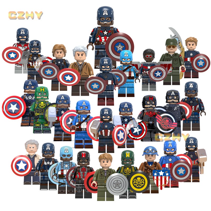 Bộ đồ chơi lego xếp hình kiểu Captain America cao cấp