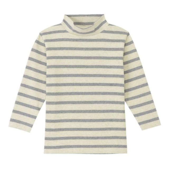 Áo MUJI cotton cổ 3 phân