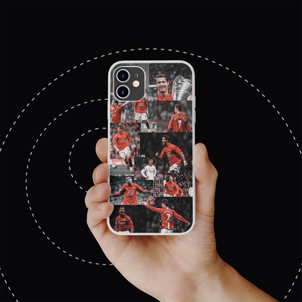 Ốp lưng ronaldo MU photo strip collage pro 13 11 12 promax 7 8 plus xs X Xr  FOO20222545