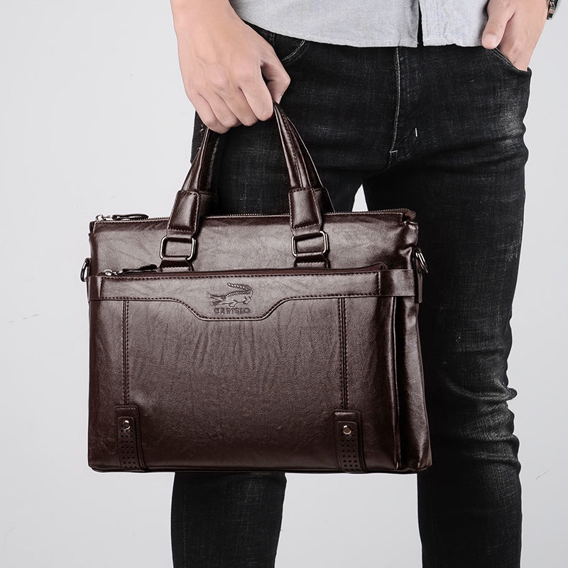 Túi xách da cá sấu phong cách doanh nhân cho nam | BigBuy360 - bigbuy360.vn