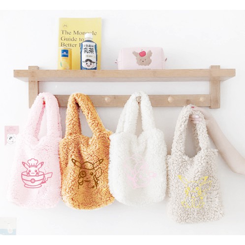 tote lông chuột vàng TTLS13 túi quai xách lông thêu dễ thương hot trend thần tượng hoạt hình idol