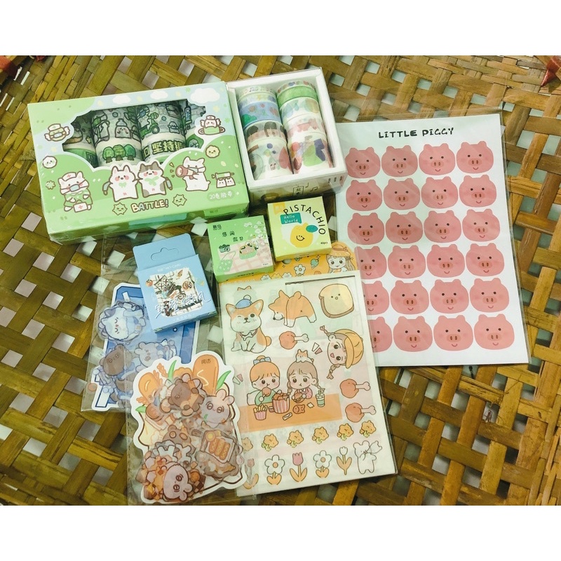 Combo sticker washi tape siêu giá ưu đãi