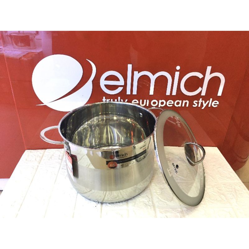 Nồi luộc gà elmich celestin 28cm inox 304 nhập khẩu séc luộc gà 4kg