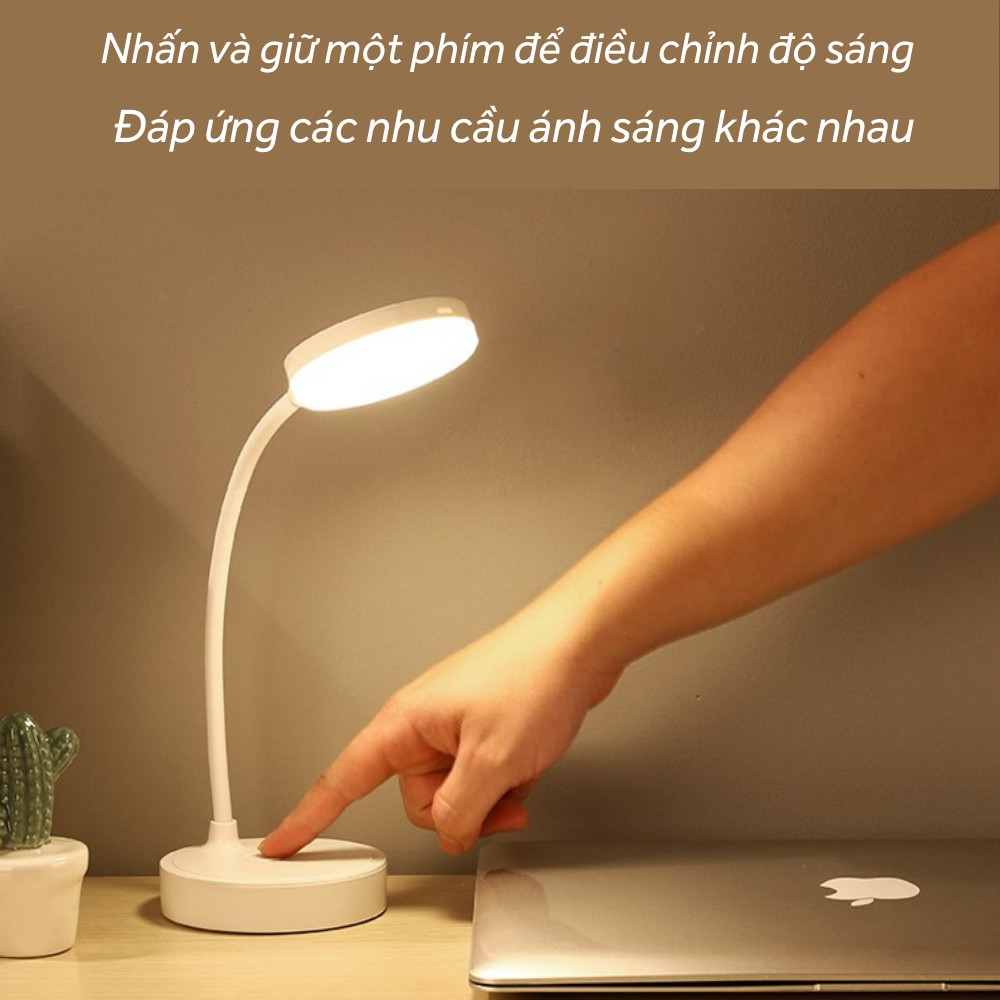 Đèn học chống cận , đèn học để bàn tiện lợi viết và đọc sách thiết kế nhỏ gọn tiện dụng TIME HOME