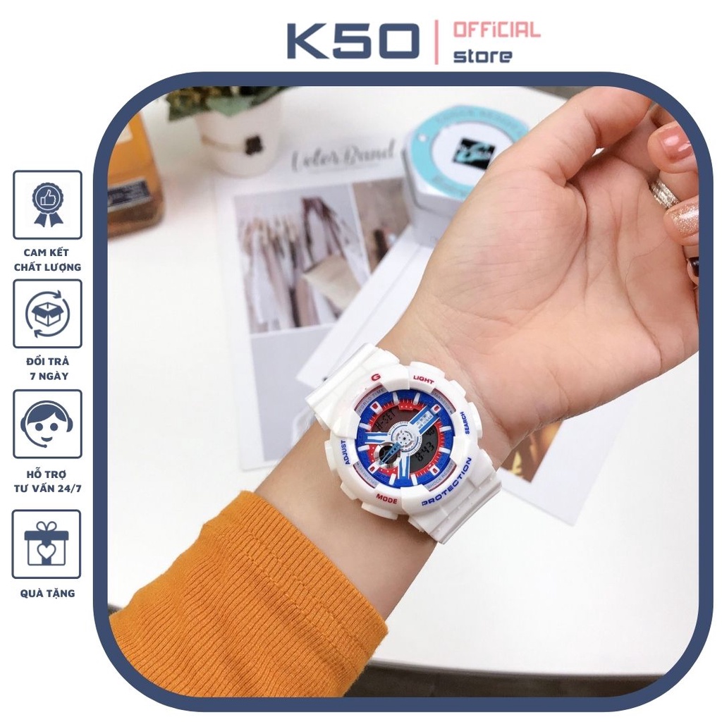 Đồng hồ thể thao nữ kim điện tử BBG full hộp thiếc