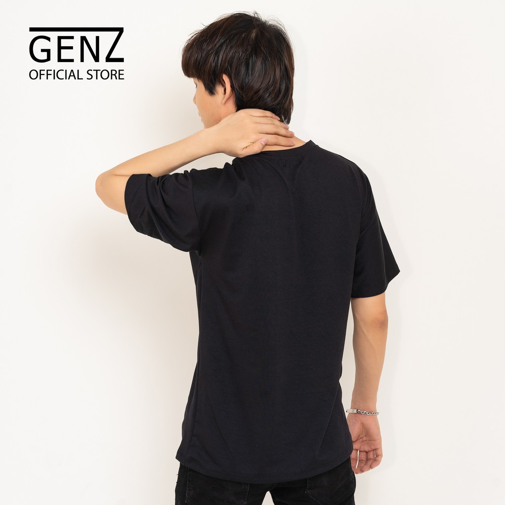 Áo thun tay lỡ nam nữ GENZ form rộng, full hộp, Cúc Belong, ĐEN - Z45 | BigBuy360 - bigbuy360.vn