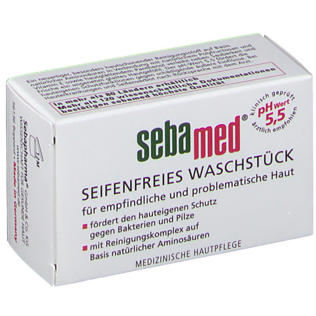 Bill Đức - Thanh Làm Sạch Da Kháng Khuẩn Sebamed pH5.5 50g Xà Bông Cục Không Chứa Xà Phòng Hoặc Xút | BigBuy360 - bigbuy360.vn