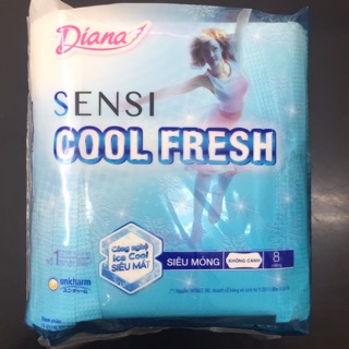 COMBO 4 GÓI Băng Vệ Sinh Diana Sensi Cool Fresh (Không Cánh)