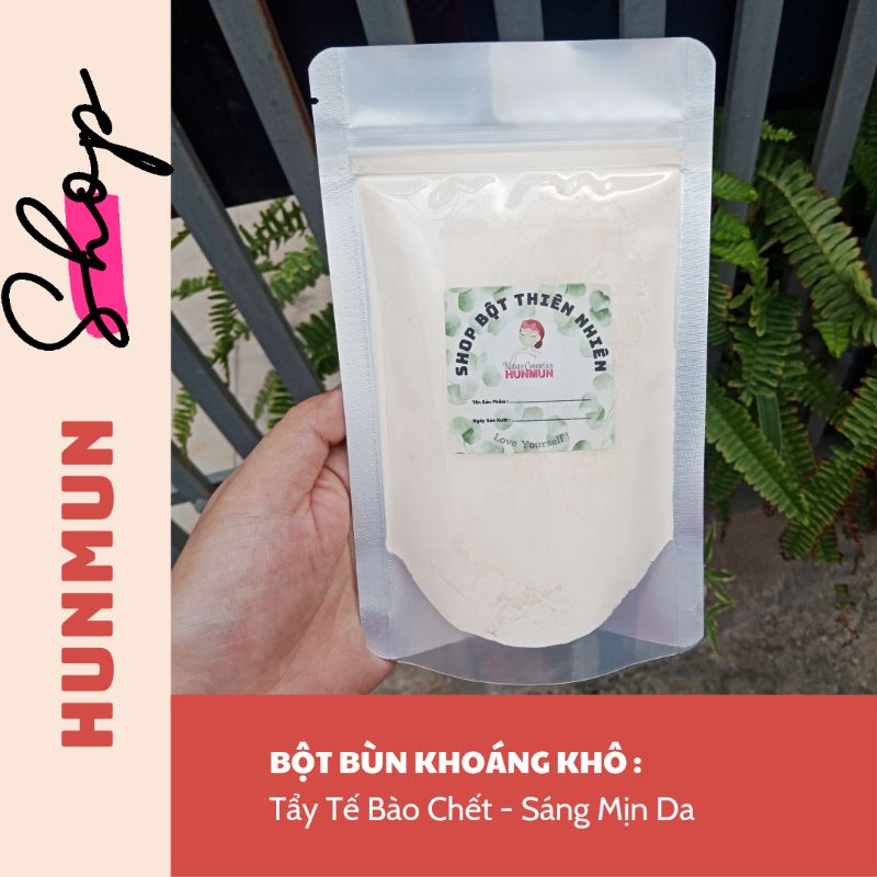 Bột Bùn Khoáng Khô | 100% Organic | Tẩy Tế Bào Chết - Sáng Mịn Da