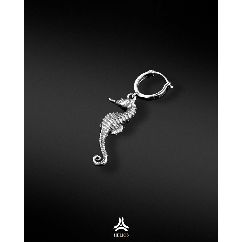 Khuyên tai bạc nam, nữ HeliSilver Hippocampus Helios Original S925 KTB321