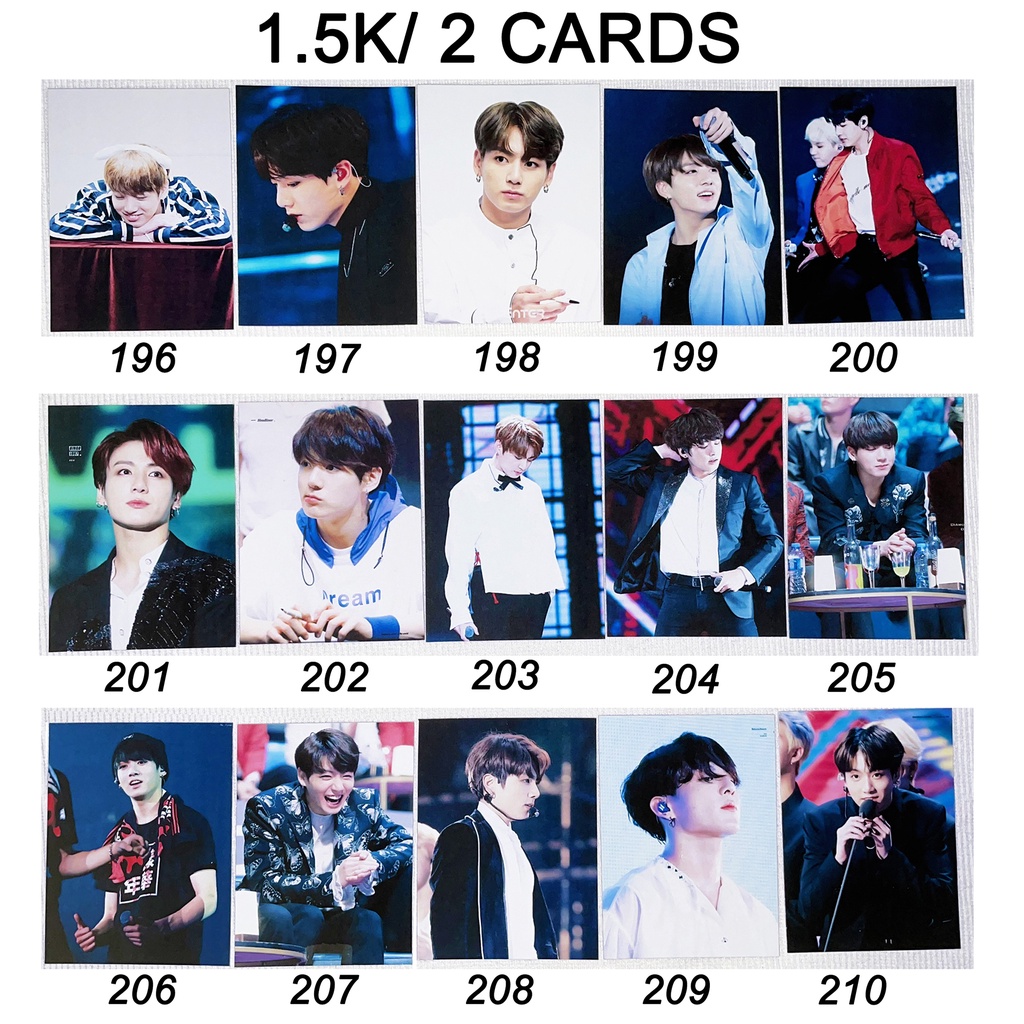 Sale set card BTS JUNGKOOK 2