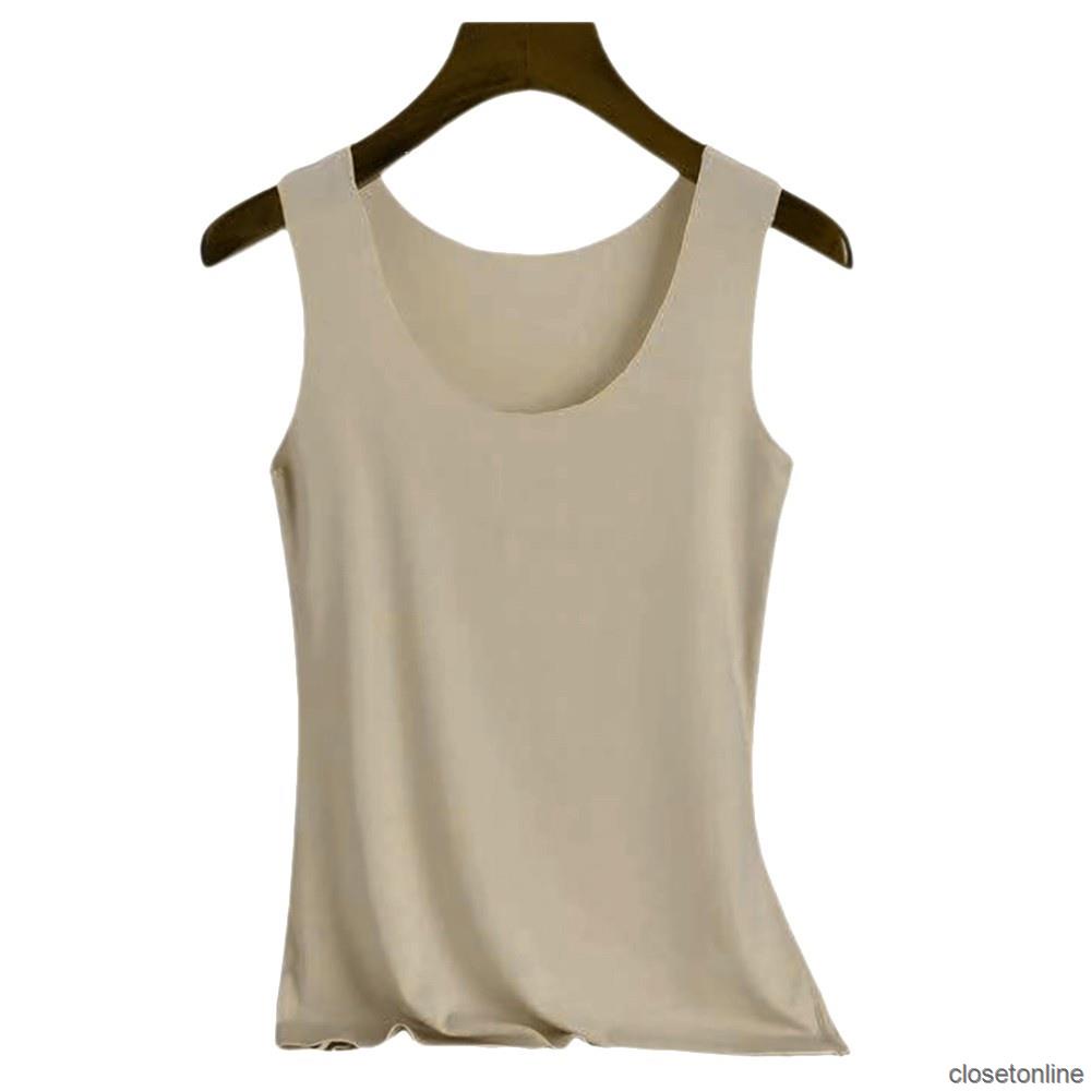 Áo Hai Dây Cổ Tròn Dáng Ôm Màu Trơn Thời Trang Mùa Hè Quyến Rũ Cho Nữ | BigBuy360 - bigbuy360.vn