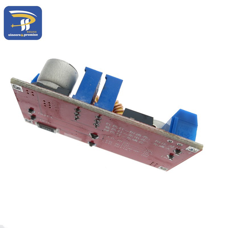 Mạch sạc pin Lithium XL4015 DC-DC 5A có đèn LED