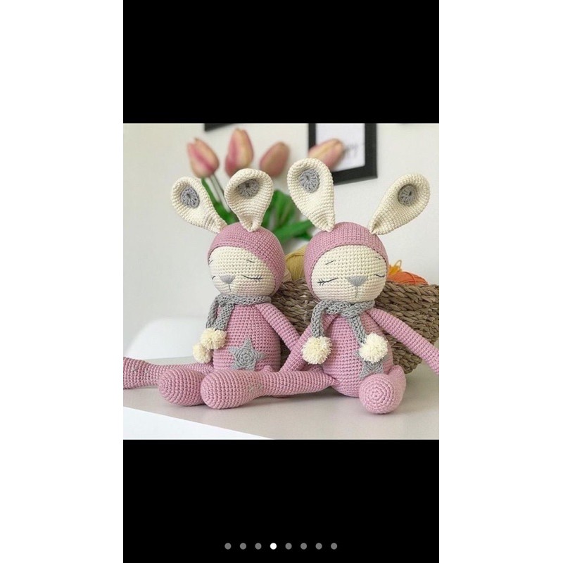 Thỏ tai dài handmade cực xinh