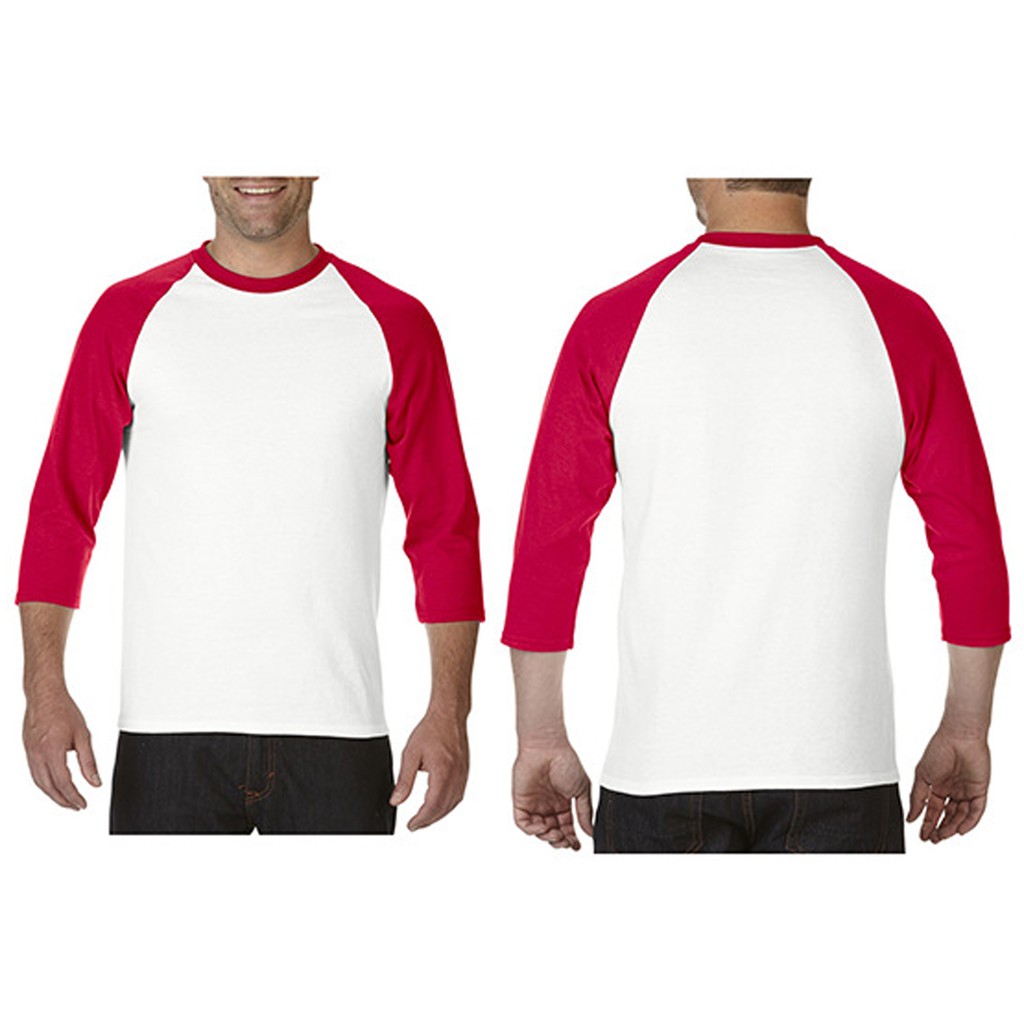 ÁO PHÔNG Gildan Sleeve Raglan 100% Cotton USA